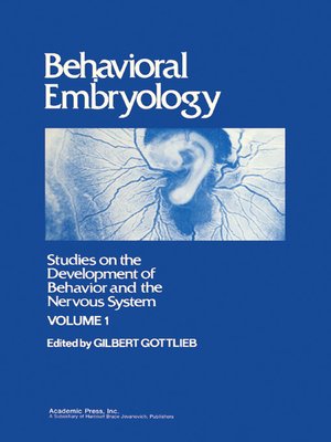 cover image of Behavioral Embryology